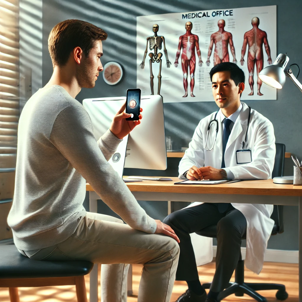 What is the PHI access update in the 2025HIPAA update for healthcare providers. Image shows a patient taking a photo of his PHI in a doctors office.